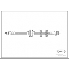 19019945 CORTECO Тормозной шланг