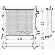 DRM10061 DENSO Радиатор, охлаждение двигателя