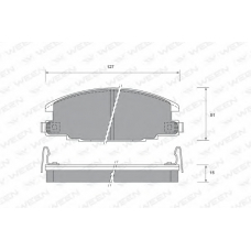 151-1477 WEEN Комплект тормозных колодок, дисковый тормоз