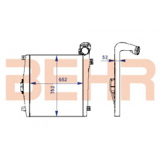 2204135 BEHR Intercooler