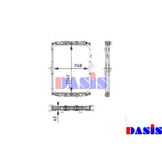 290009N AKS DASIS Радиатор, охлаждение двигателя