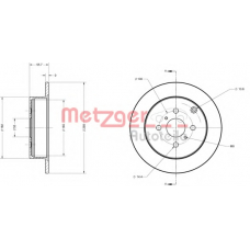 6110710 METZGER Тормозной диск