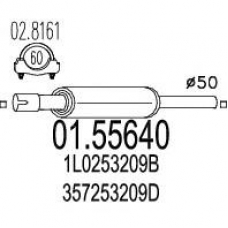 01.55640 MTS Предглушитель выхлопных газов