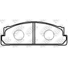 PN1022 NiBK Комплект тормозных колодок, дисковый тормоз