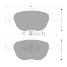 0 986 AB4 580 BOSCH Комплект тормозных колодок, дисковый тормоз