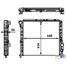 8MK 376 713-561 HELLA Радиатор, охлаждение двигателя