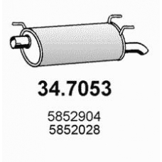 34.7053 ASSO Глушитель выхлопных газов конечный