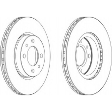 DDF521-1 FERODO Тормозной диск