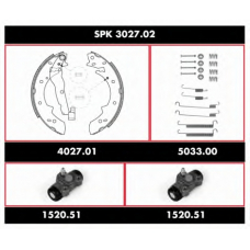 SPK 3027.02 REMSA Комплект тормозов, барабанный тормозной механизм