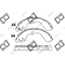 BS1137 DJ PARTS Комплект тормозных колодок