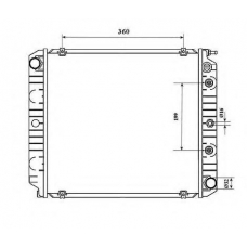 514782 NRF Радиатор, охлаждение двигателя