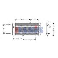 480400N AKS DASIS Радиатор, охлаждение двигателя