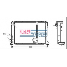 0905601 KUHLER SCHNEIDER Радиатор, охлаждение двигател