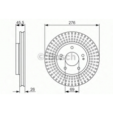 0 986 479 604 BOSCH Тормозной диск