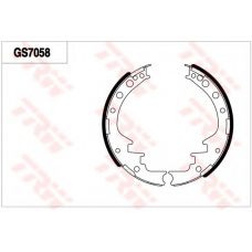 GS7058 TRW Комплект тормозных колодок, стояночная тормозная с