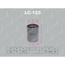 LC-123 LYNX Фильтр масляный