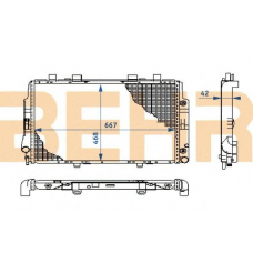 2108543 BEHR Radiator