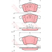 GDB1282 TRW Комплект тормозных колодок, дисковый тормоз