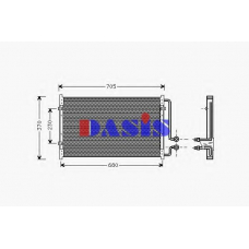 522018N AKS DASIS Конденсатор, кондиционер