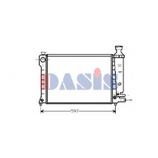 060190N AKS DASIS Радиатор, охлаждение двигателя