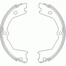 Z4733.00 WOKING Комплект тормозных колодок, стояночная тормозная с
