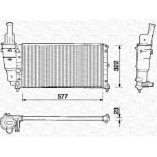 350213114003 MAGNETI MARELLI Радиатор, охлаждение двигателя