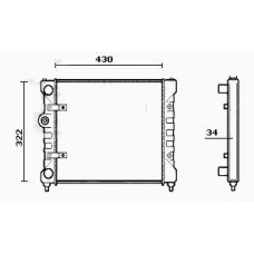 RM0255 EQUAL QUALITY Радиатор, охлаждение двигателя