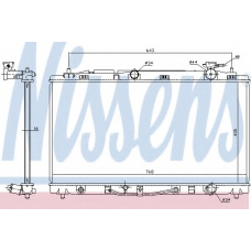 646812 NISSENS Радиатор, охлаждение двигателя