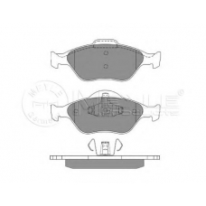 025 236 0418 MEYLE Комплект тормозных колодок, дисковый тормоз