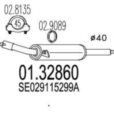 01.32860 MTS Средний глушитель выхлопных газов