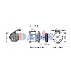 852056N AKS DASIS Компрессор, кондиционер