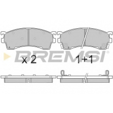 BP2864 BREMSI Комплект тормозных колодок, дисковый тормоз