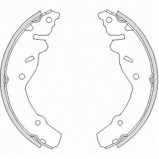 Z4191.00 WOKING Комплект тормозных колодок