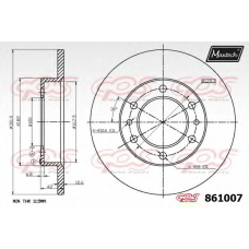 861007.6880 MAXTECH Тормозной диск