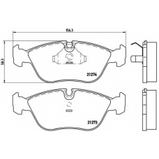 P 86 013 BREMBO Комплект тормозных колодок, дисковый тормоз