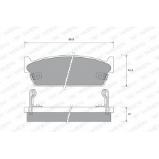 151-2261 WEEN Комплект тормозных колодок, дисковый тормоз