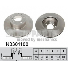 N3301100 NIPPARTS Тормозной диск