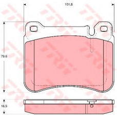 GDB1693 TRW Комплект тормозных колодок, дисковый тормоз