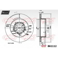 861112.6980 MAXTECH Тормозной диск