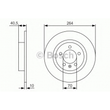 0 986 479 S88 BOSCH Тормозной диск