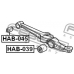 HAB-045 FEBEST Подвеска, рычаг независимой подвески колеса