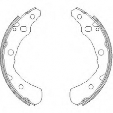 Z4174.00 WOKING Комплект тормозных колодок