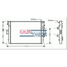 4100091 KUHLER SCHNEIDER Радиатор, охлаждение двигател