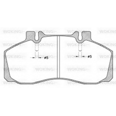 JSA 3453.20 WOKING Комплект тормозных колодок, дисковый тормоз