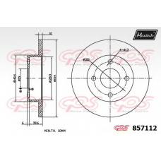 857112.6060 MAXTECH Тормозной диск