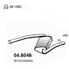 04.6046 ASSO Средний глушитель выхлопных газов
