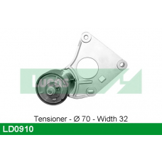 LD0910 TRW Натяжной ролик, ремень грм