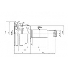 AW1511111 AYWIPARTS Шарнирный комплект, приводной вал