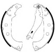 8DB 355 002-911 HELLA PAGID Комплект тормозных колодок