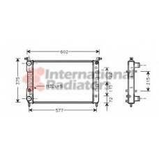 17002225 VAN WEZEL Радиатор, охлаждение двигателя